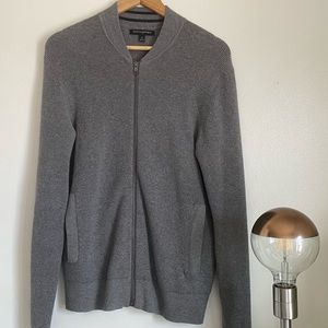 BANANA REPUBLIC Like New Grey Zip Sweater